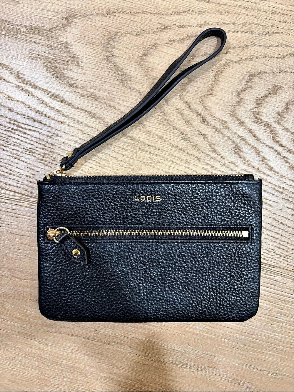 LODIS Black Wristlet Pouch Like New